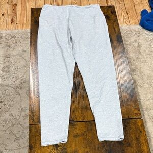 Gray High-Waisted Leggings